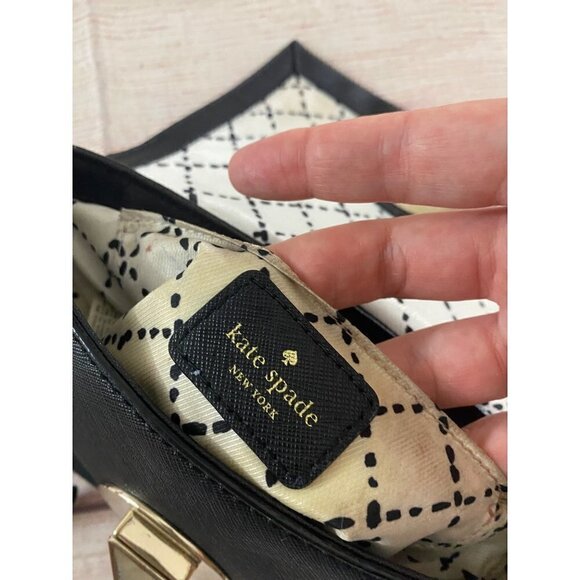 Kate Spade Women's Sally Black Leather Cross Body Bag - OS - Picture 12 of 12